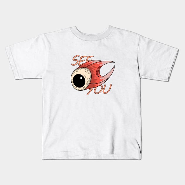 retro eyeball Kids T-Shirt by perfunctory